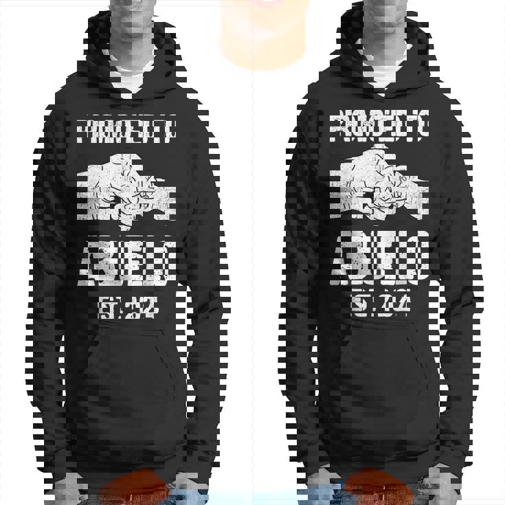 Promoted To Abuelo Est 2024 New Abuelo Father's Day Hoodie