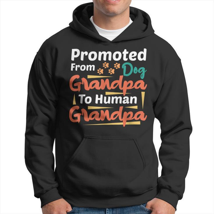 Promoted From Dog Grandpa To Human Grandpa Father's Day Hoodie