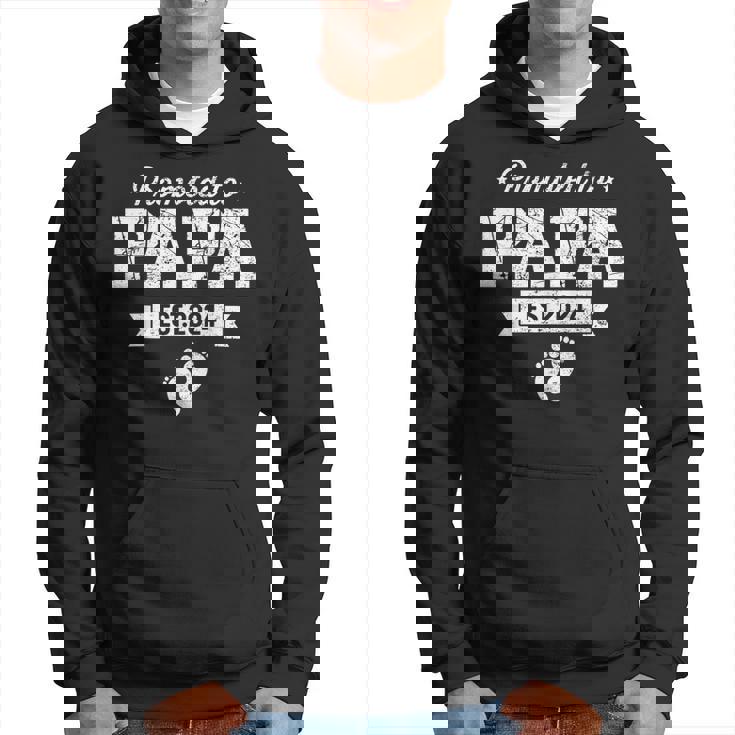 Promoted To Papa 2024 New Dad First Time Fathers Day Hoodie