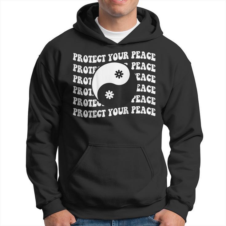 Protect Your Peace Yin Yang Aesthetic Trendy Hoodie