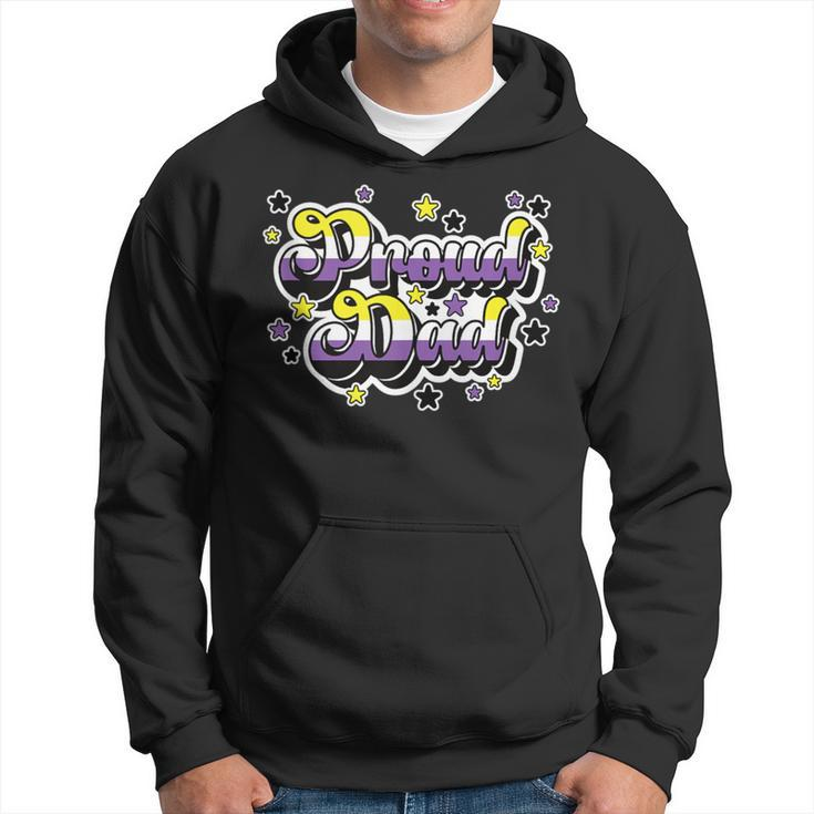 Proud Dad Of A Non-Binary Son Or Daughter Lgbtq Non Binary Hoodie