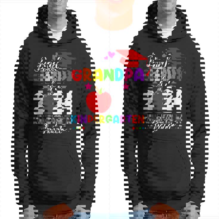 Proud Grandpa Of A 2024 Kindergarten Graduate Graduation Hoodie