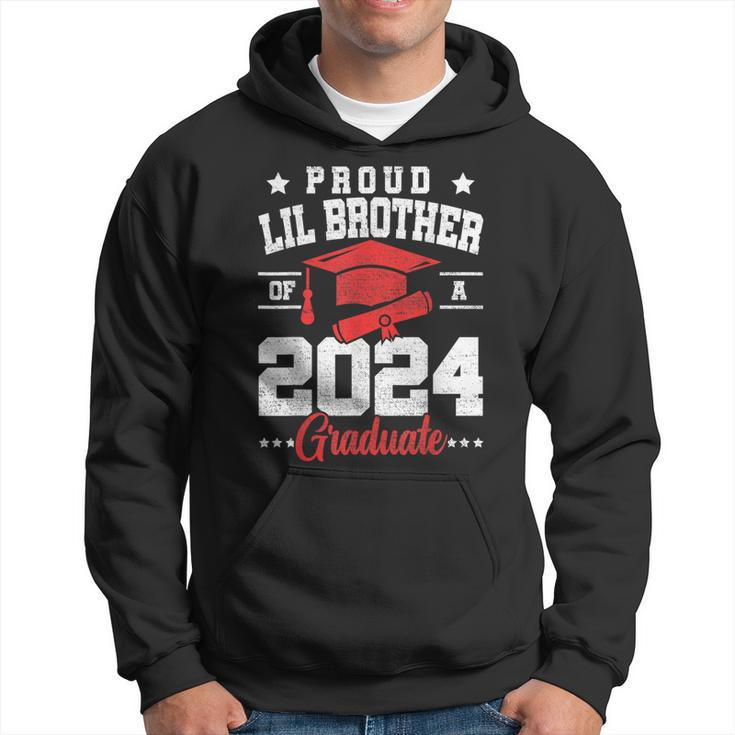 Proud Lil Brother Of A Class Of 2024 Graduate Senior Hoodie