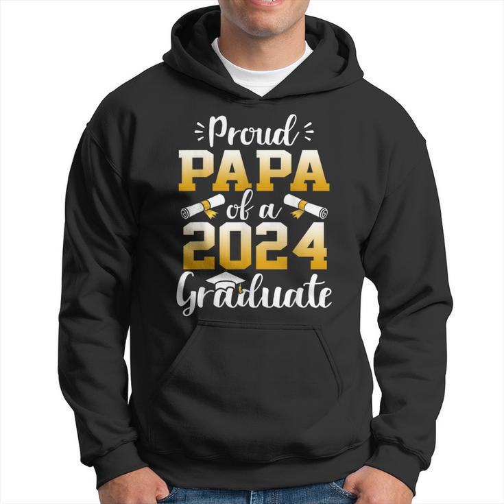 Proud Papa Of A Class Of 2024 Graduate Senior Graduation Hoodie