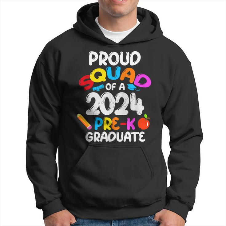 Proud Squad Of 2024 Pre-K Graduate Cute Family Matching Hoodie