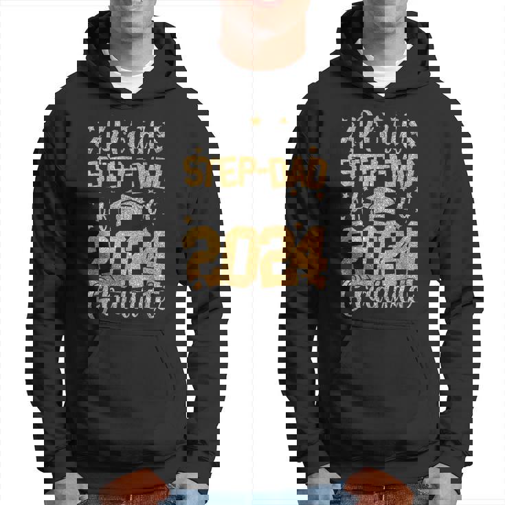 Proud Step Dad Of A Class Of 2024 Graduate Matching Family Hoodie