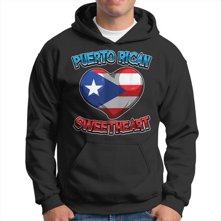 Puerto Rican Sweetheart Puerto Rico Flag Heart Love Hoodie