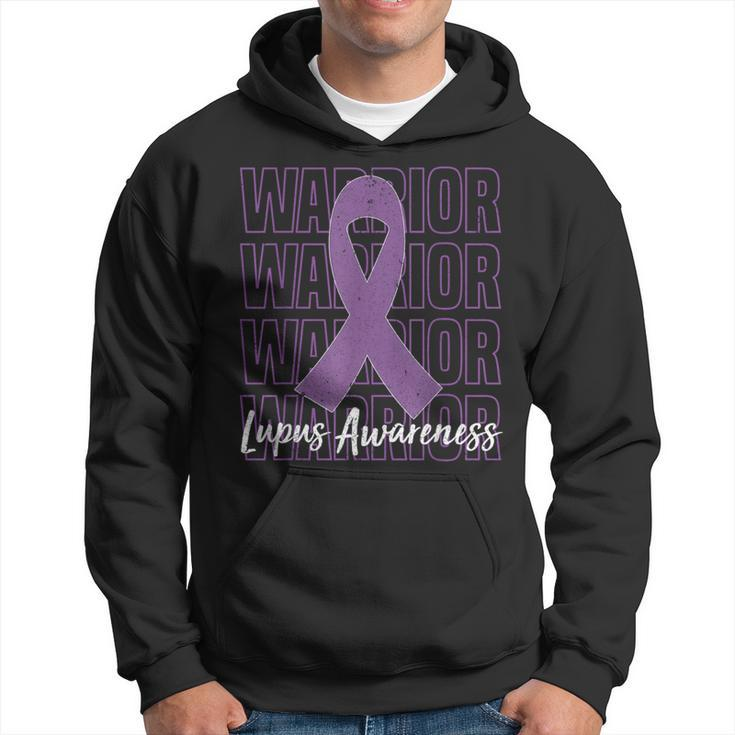 Purple Ribbon Lupus Warrior Lupus Fighter Lupus Awareness Hoodie