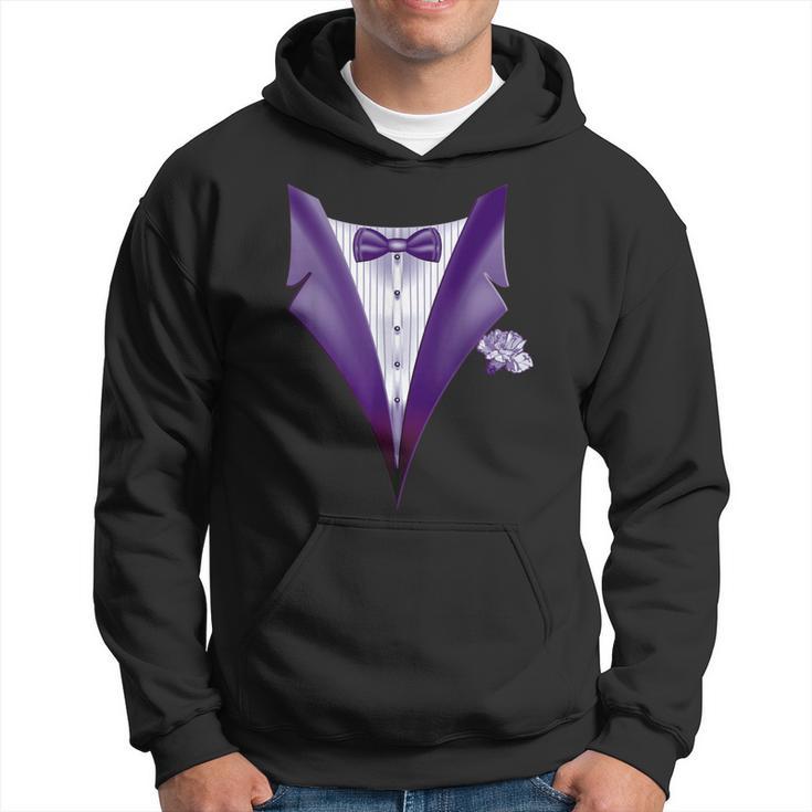 Purple Tuxedo Tux Hoodie