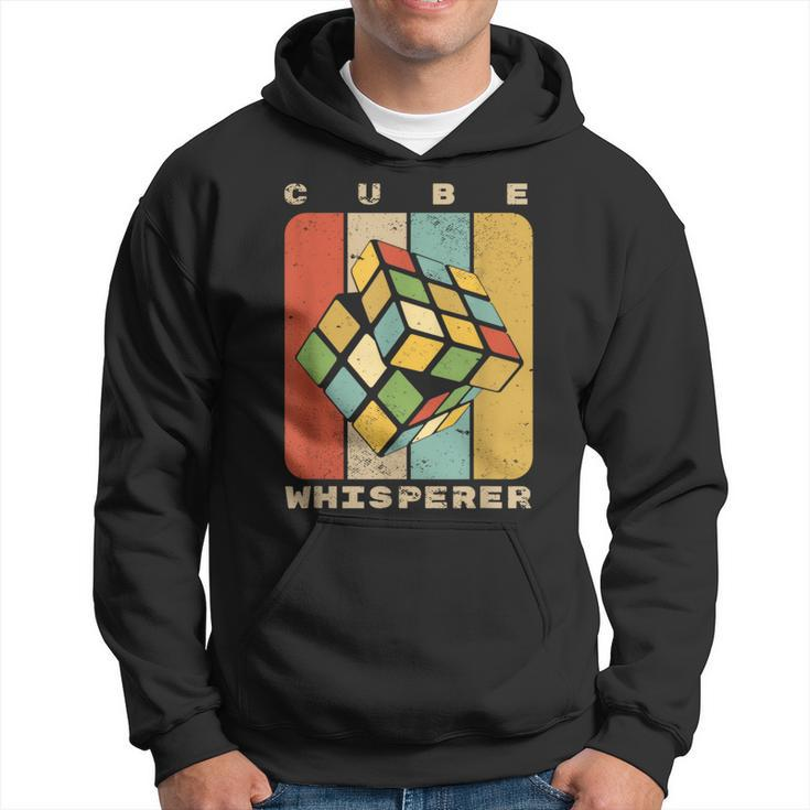 Puzzle Cube Whisperer Vintage Speed Cubing Youth Math Hoodie