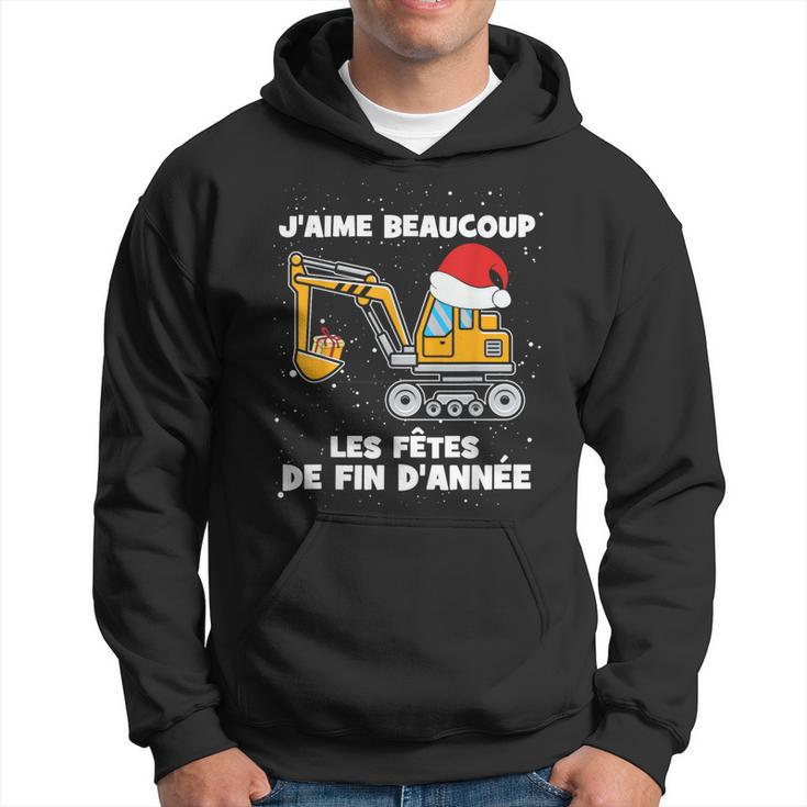 Pull à Capuche Enfant 'J'peux Pas J'ai Pelleteuse' - Humour Chantier, Cadeau Rigolo, 80% Coton
