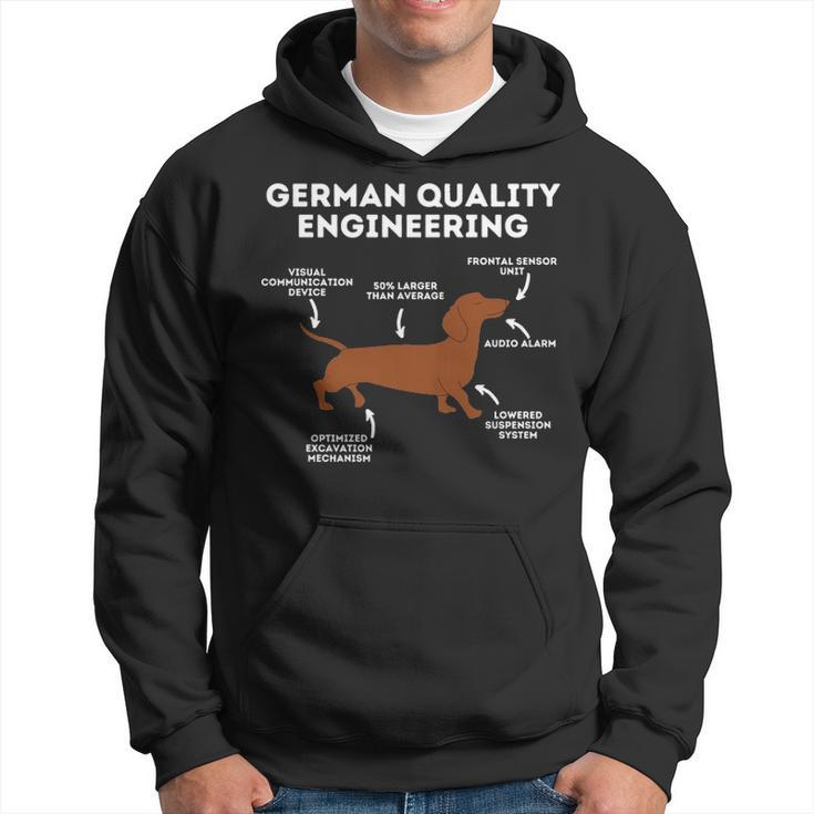 Quality German Engineering Dachshund Lover Wiener Dog Hoodie