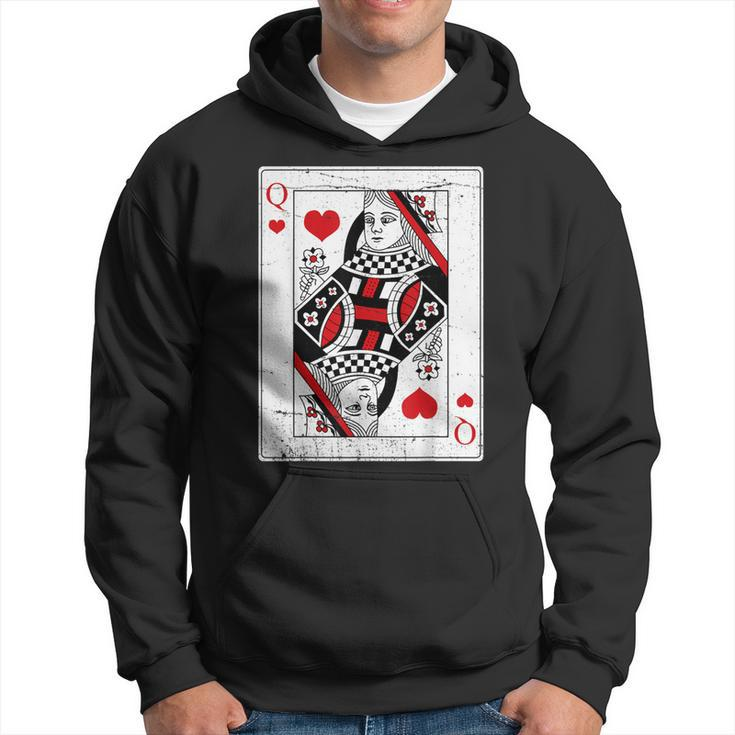 Queen Of Hearts Valentines Day Cool V-Day Couple Matching Hoodie