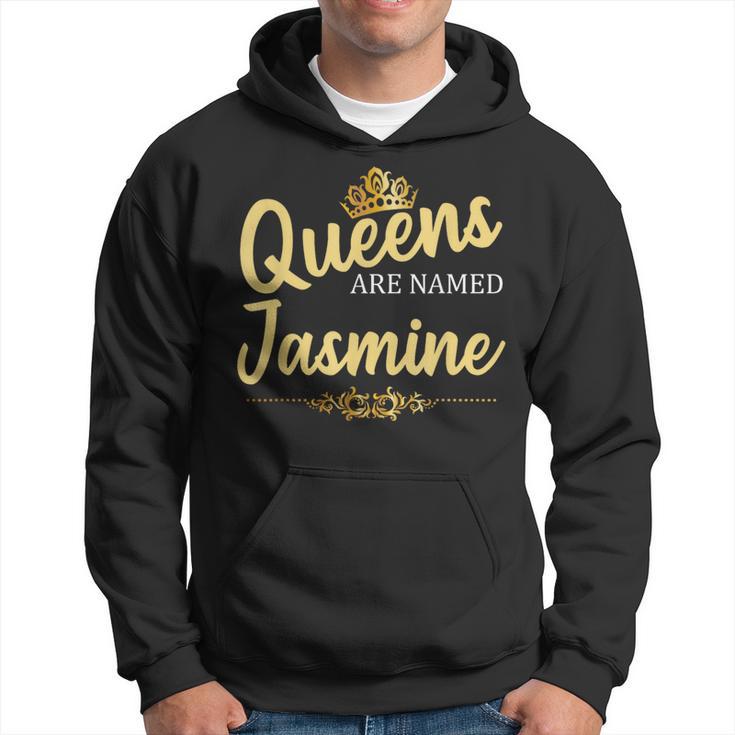 Queens Are Named Jasmine Personalized Birthday Hoodie