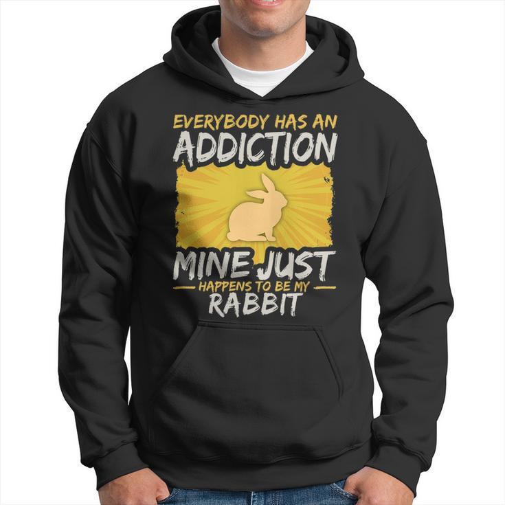 Rabbit Addiction Farm Animal Lover Hoodie