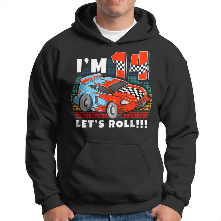 Race Car 14Th Birthday 14 Boy Toddler Racing Car Driver Hoodie