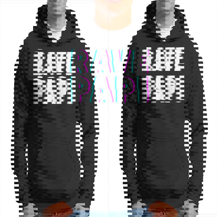 Rave Papi Edm Music Festival Optical Illusion Father's Day Hoodie