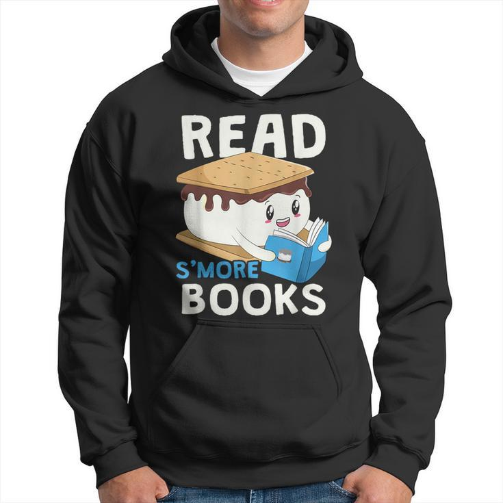 Read S'more Books Camping Bookworm Boy Cute Librarian Smores Hoodie