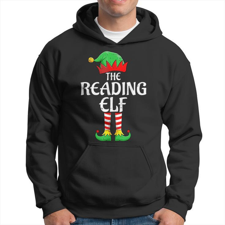 The Reading Elf Xmas Matching Christmas Family Pajama Hoodie
