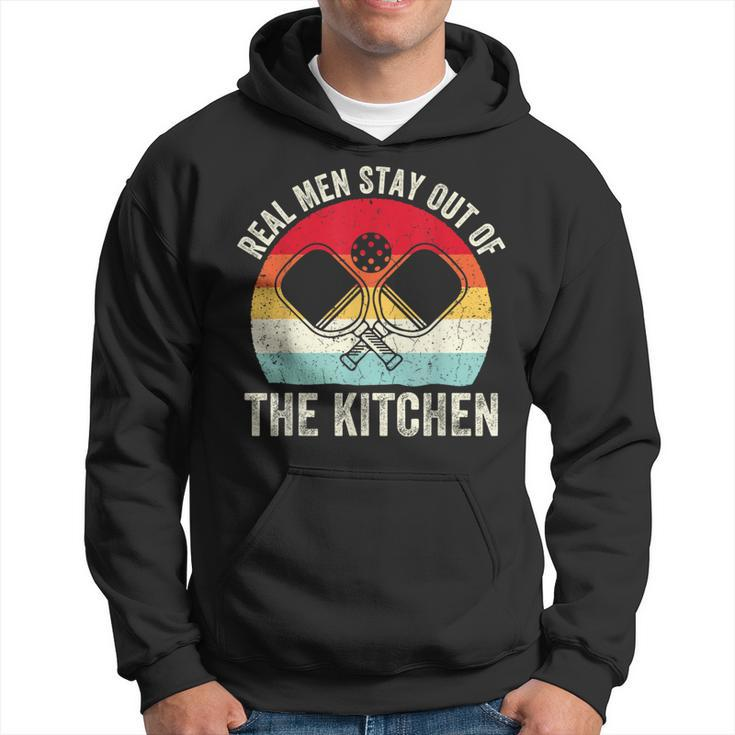 Real Stay Out Of The Kitchen Pickleball Player Vintage Hoodie