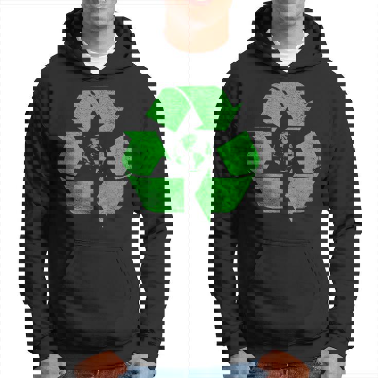 Reciclar Símbolo Logo Tierra Green Deal Cambio Climático Sudadera