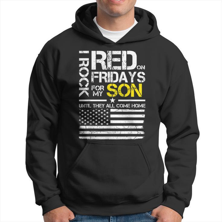 Red Friday Military Dad Wear Red For My Son Hoodie