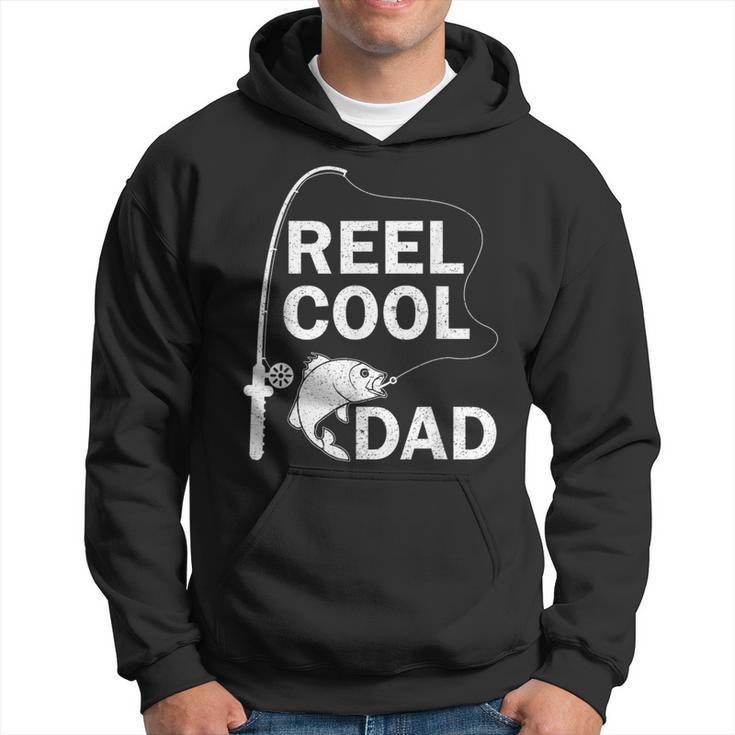 Reel Cool Dad Daddy Fathers Day Father Fishing Fisherman Hoodie