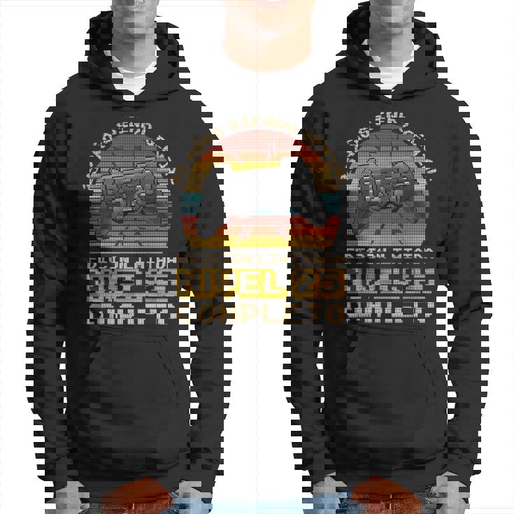 Regalo De Cumpleaños 25 Años Gamer Nivel 25 Completo Sudadera