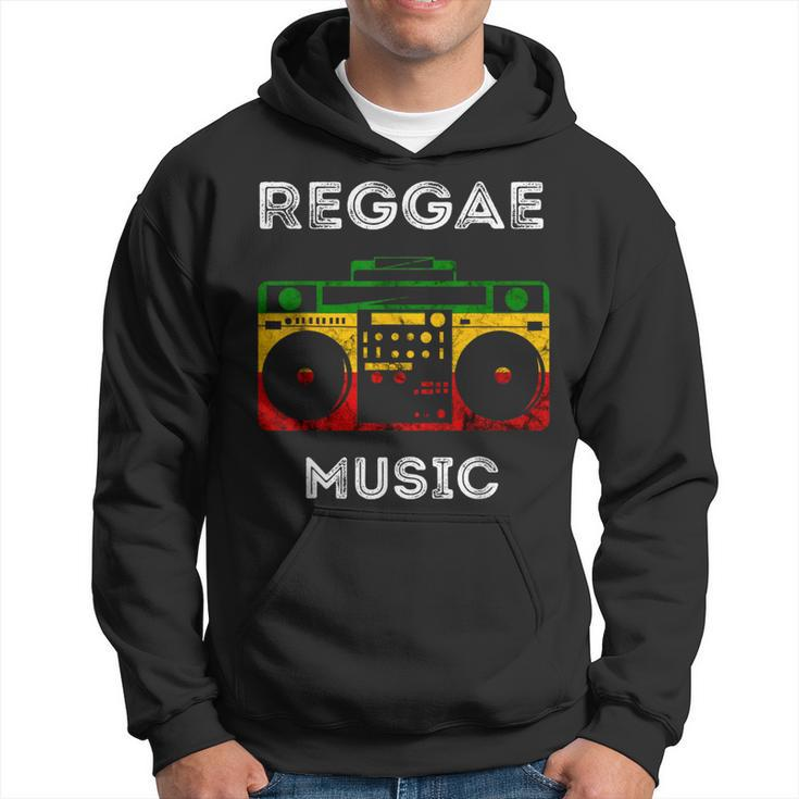 Reggae Music Musicbox Boombox Rastafari Roots Rasta Reggae Hoodie