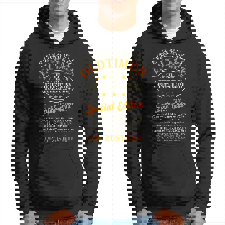 Rente Oldtimer Im Ruhestand Pensioner Hoodie