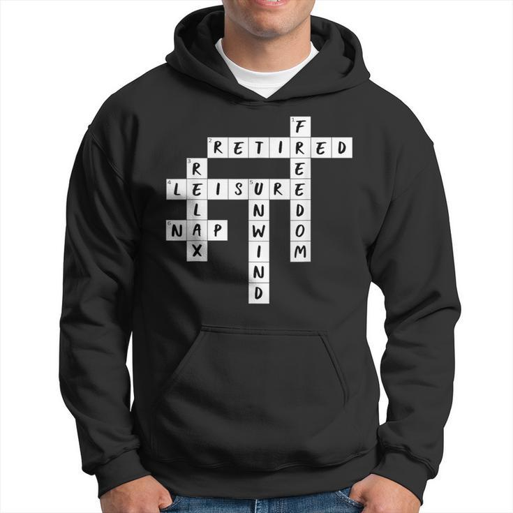 Retirement Crossword Puzzle Hoodie