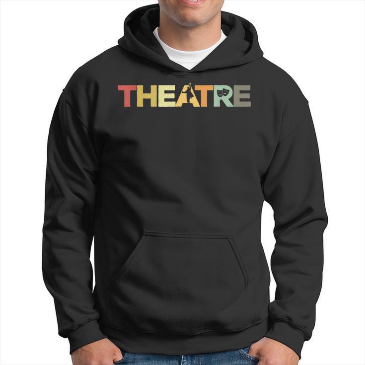 Retro Theatre Actor Rehearsal Vintage Drama Theater Hoodie