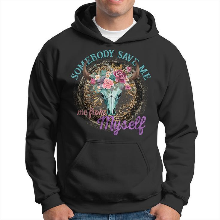 Retro Cowgirl Somebody Save Me Country Music Women Hoodie