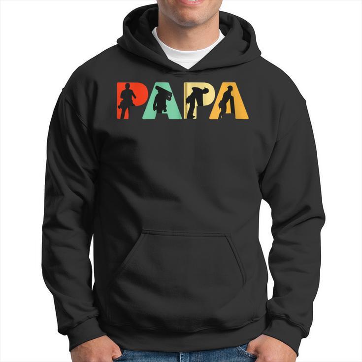 Retro-Dachdecker-Papa Stolzes Dachdecker-Papa-Geschenk Kapuzenjacke Kapuzenpullover