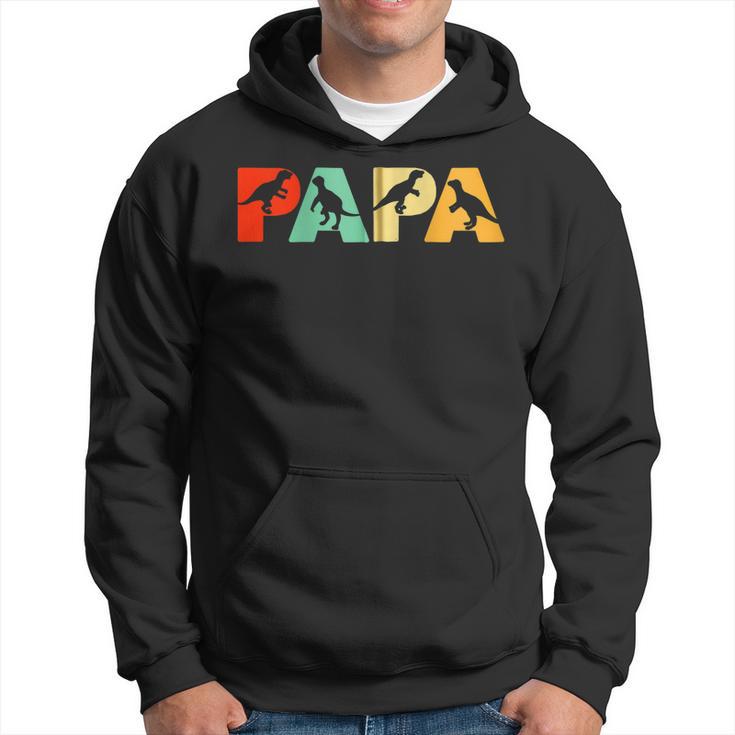 Retro Dinosaurier Papa Lustiger Papa Dinosaurierater Kapuzenjacke Kapuzenpullover