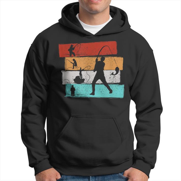 Retro Fishing For Angler Hoodie