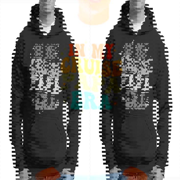 Retro Groovy In My Cruise Papa Era Cruise Father's Day Hoodie