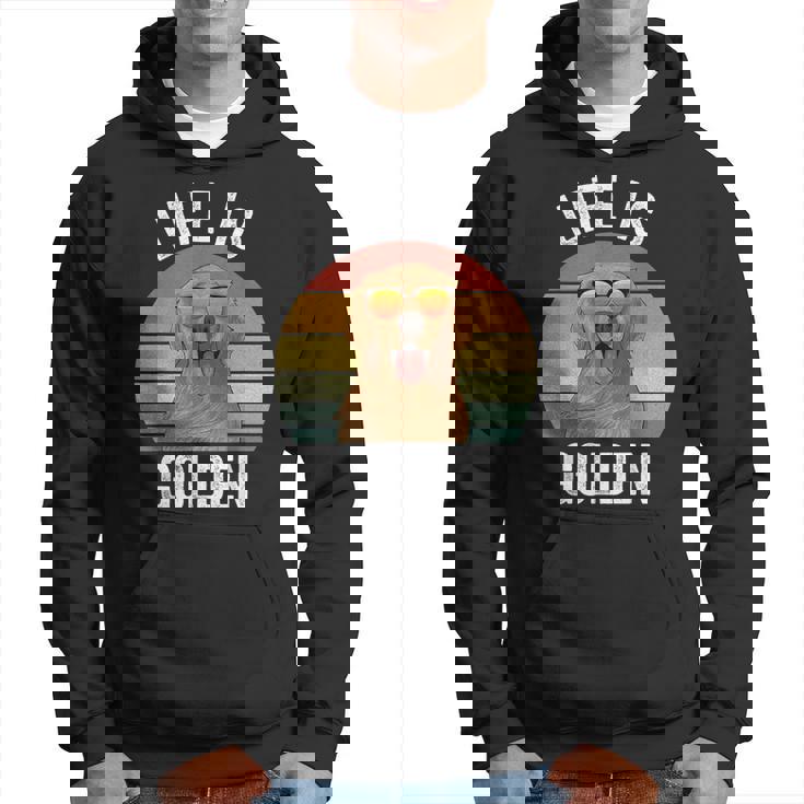 Retro Life Is Golden Golden Retriever Regalos Dog Sudadera