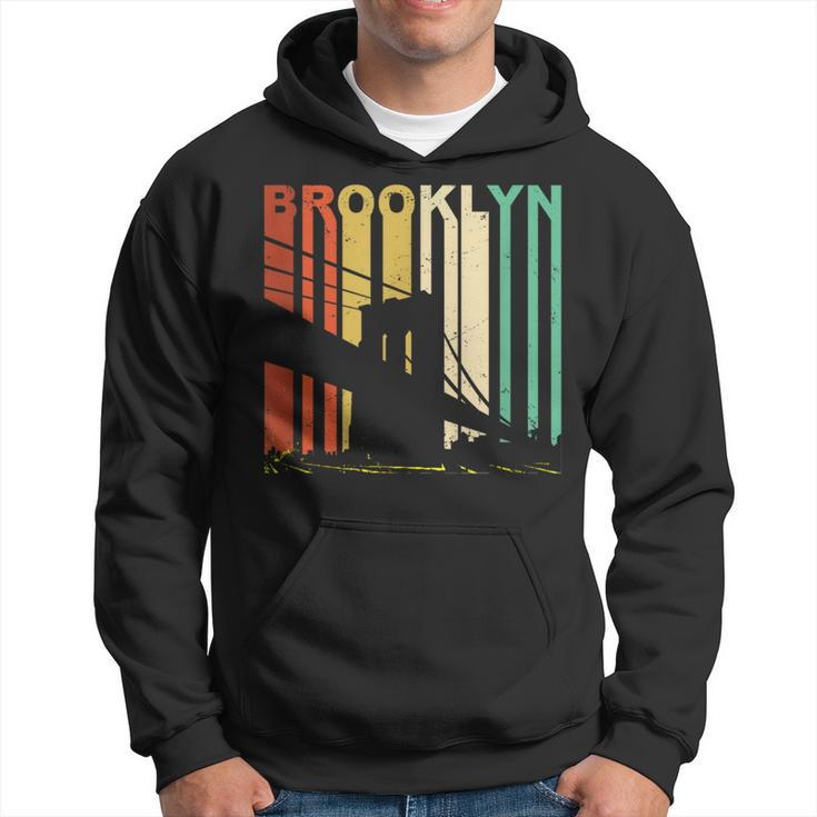 Retro New York Brooklyn Bridge Vintage City Skyline Nyc Ny Hoodie