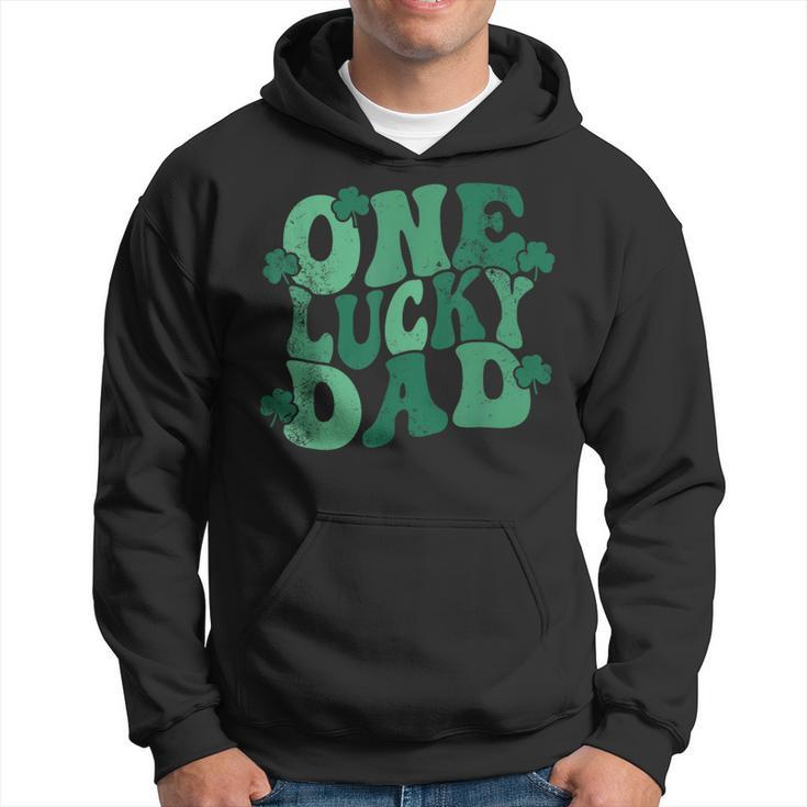 Retro One Lucky Dad St Patrick's Day Dad One Lucky Daddy Hoodie