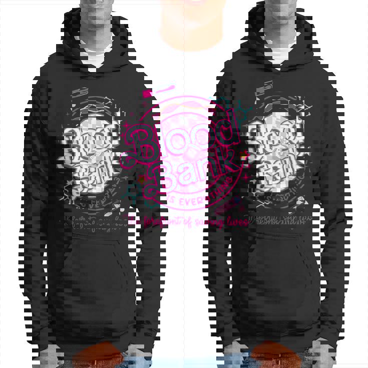 Retro Pink Lab Week 2024 Blood Bank Laboratory Lab Tech Hoodie