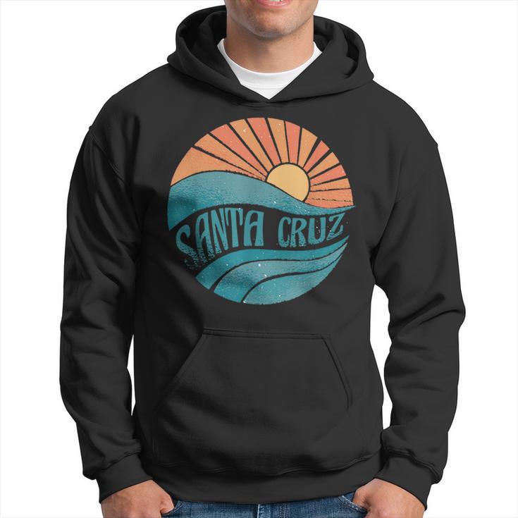 Retro Santa Cruz California Surfing Skate Graphic Santa Cruz Hoodie