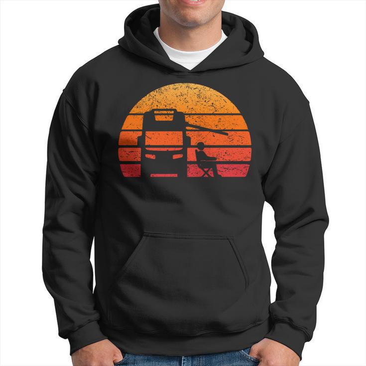 Retro Sunset Rv Camper Motorhome Vintage Hoodie