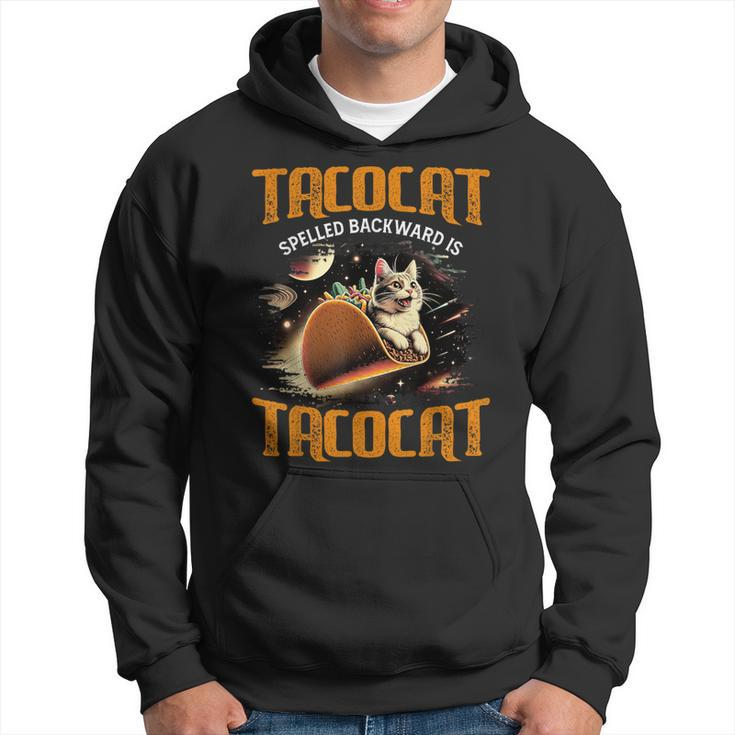 Retro Tacocat Spelled Backward Is Tacocat Cat Hoodie