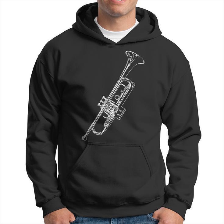 Retro Trumpet Sketch For Trumpet Hoodie