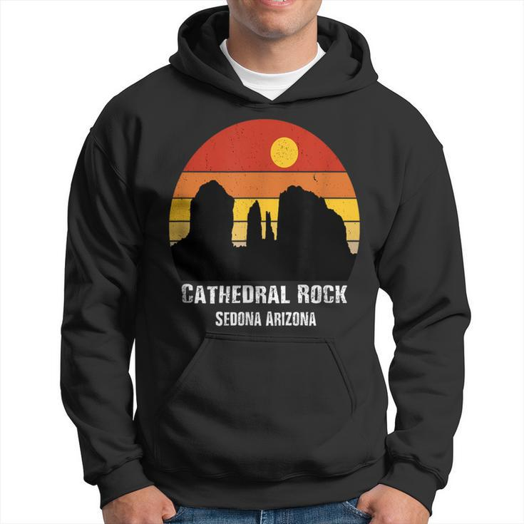 Retro Vintage Cathedral Rock Sedona Skyline Arizona Hoodie