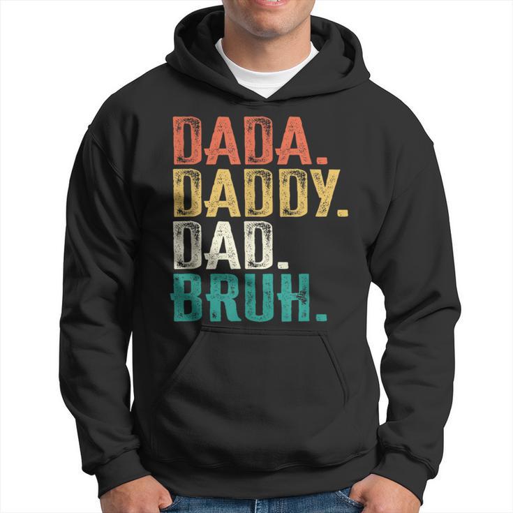 Retro Vintage Dada Daddy Dad Bruh Fathers Day 2023 Hoodie