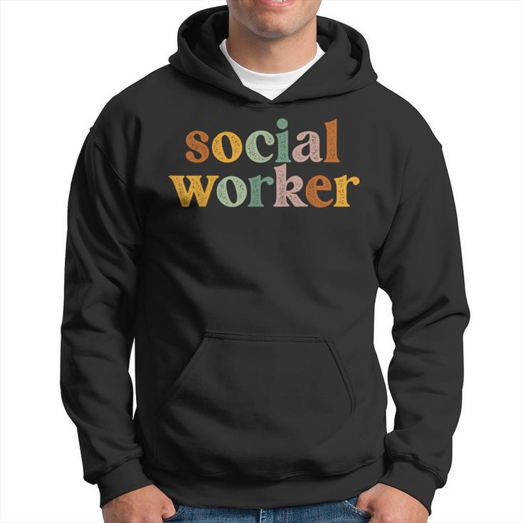 Retro Vintage Social Worker Social Work Life For Womens Hoodie