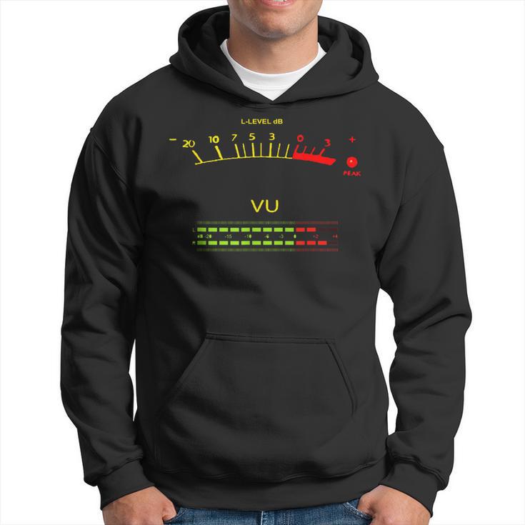 Retro Vu Meter Vintage Hi-Fi Audio Stereo Music Sound Hoodie