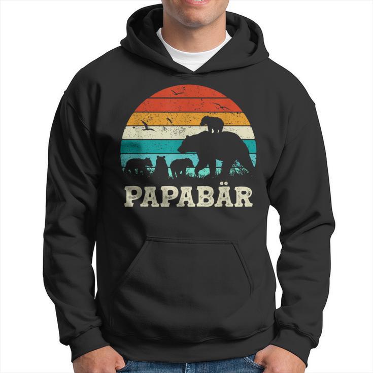 Retroater Baby Sohn Tochterier Kinderatertag Bär Papa Kapuzenpullover